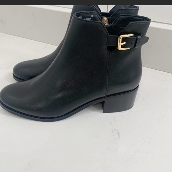 COLE HAAN HAIDYN black leather booties ankle boots 6 WORN ONCE - Picture 6 of 13